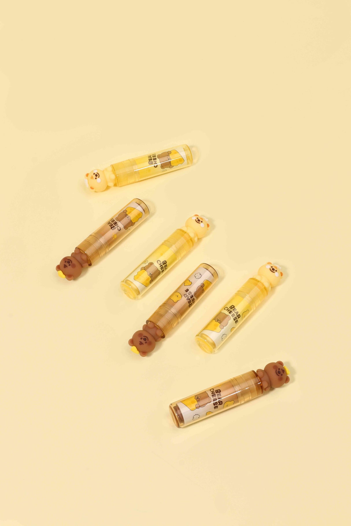 7616 Borrador ositos Kuki color amarillo y café