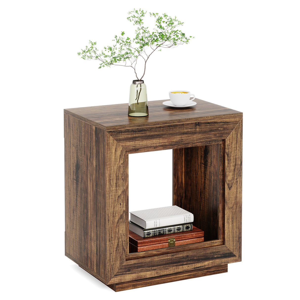 HOGA-JW0911 Mesa de noche Tribesigns de madera