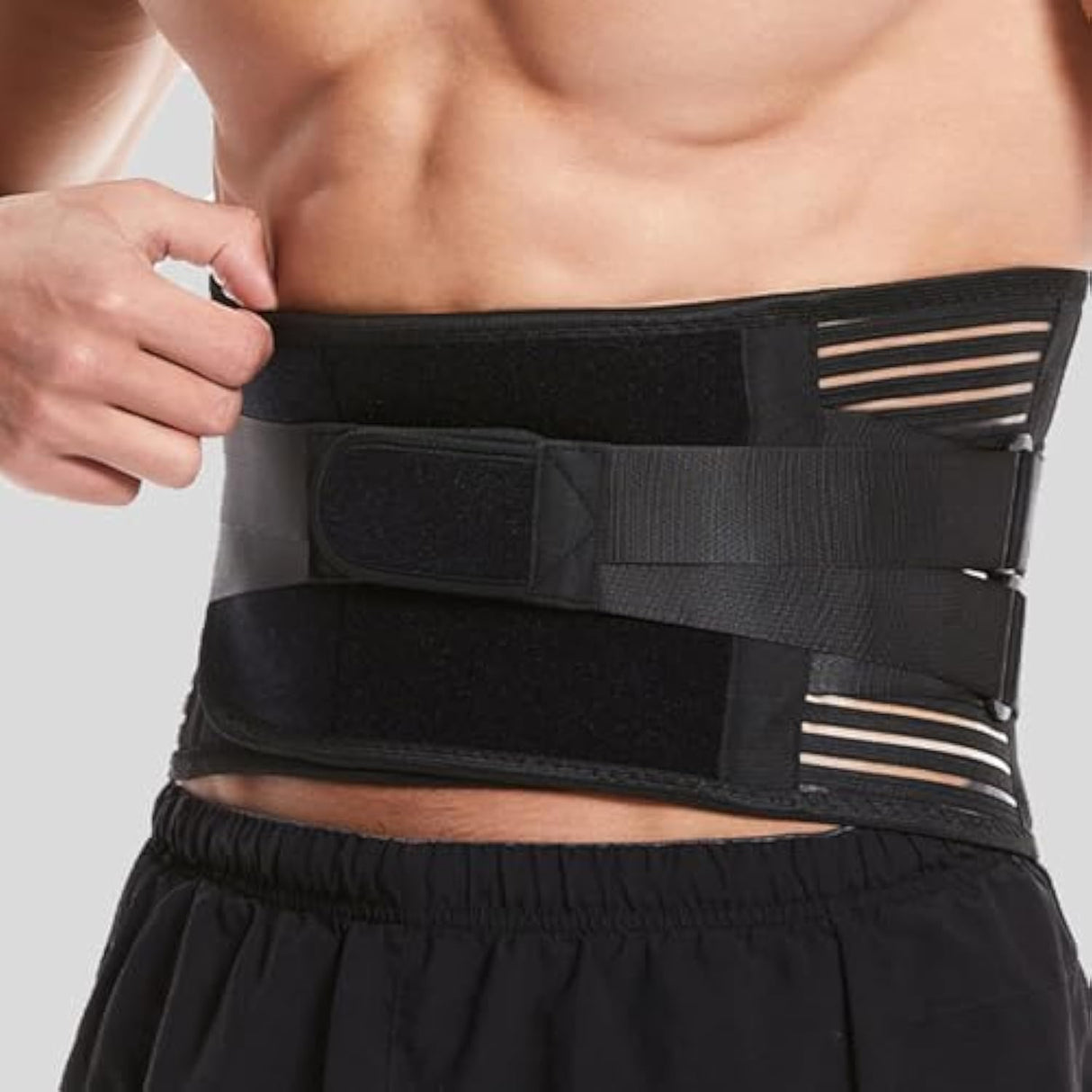 #35-00019 Cinturón térmico con transpiración ajustable color negro