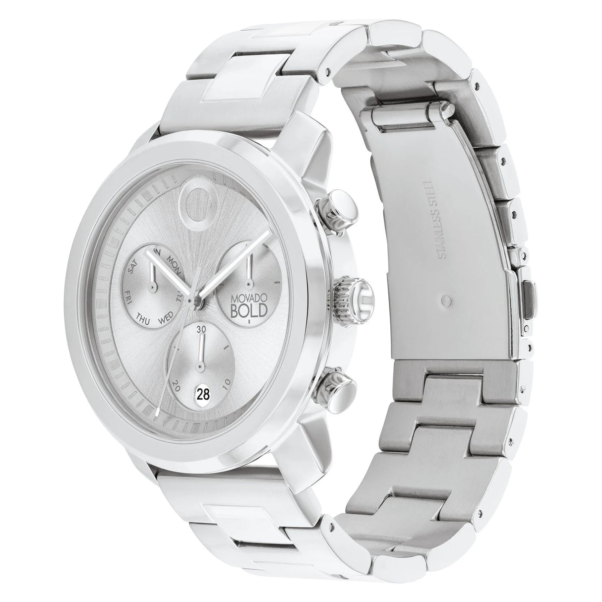 3601040 Reloj Movado Bold de hombre pulsera de metal 44 mm