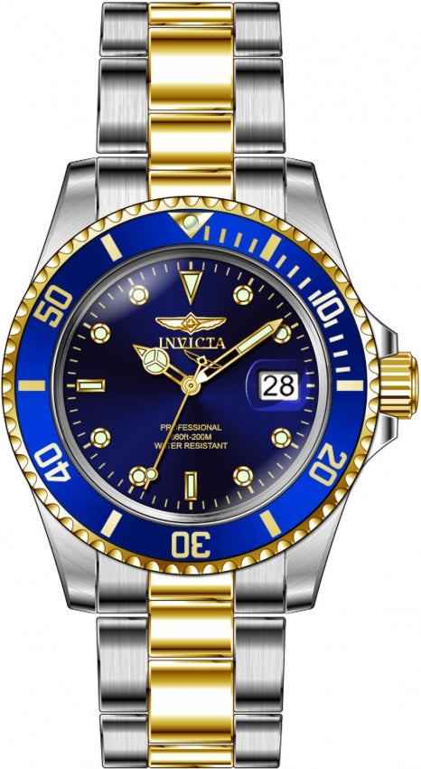 Reloj Invicta Pro Diver para caballero pulsera de metal 40 mm