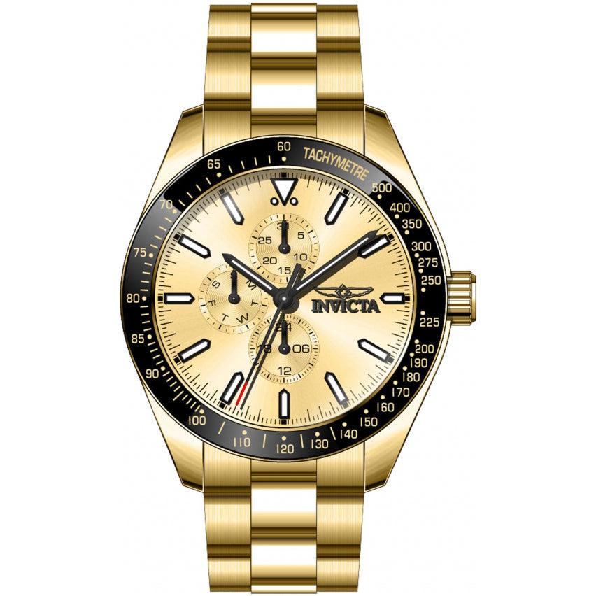 Reloj Invicta Aviator para hombre pulsera de metal 45 mm