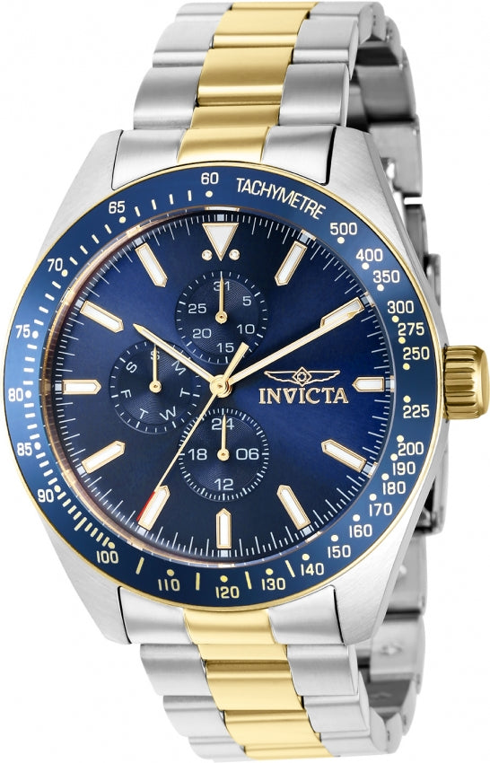 Reloj Invicta Aviator para hombre pulsera de metal 45 mm