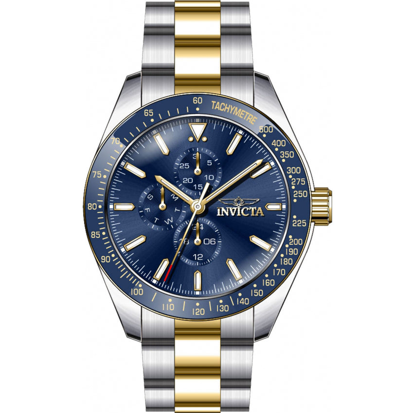 Reloj Invicta Aviator para hombre pulsera de metal 45 mm