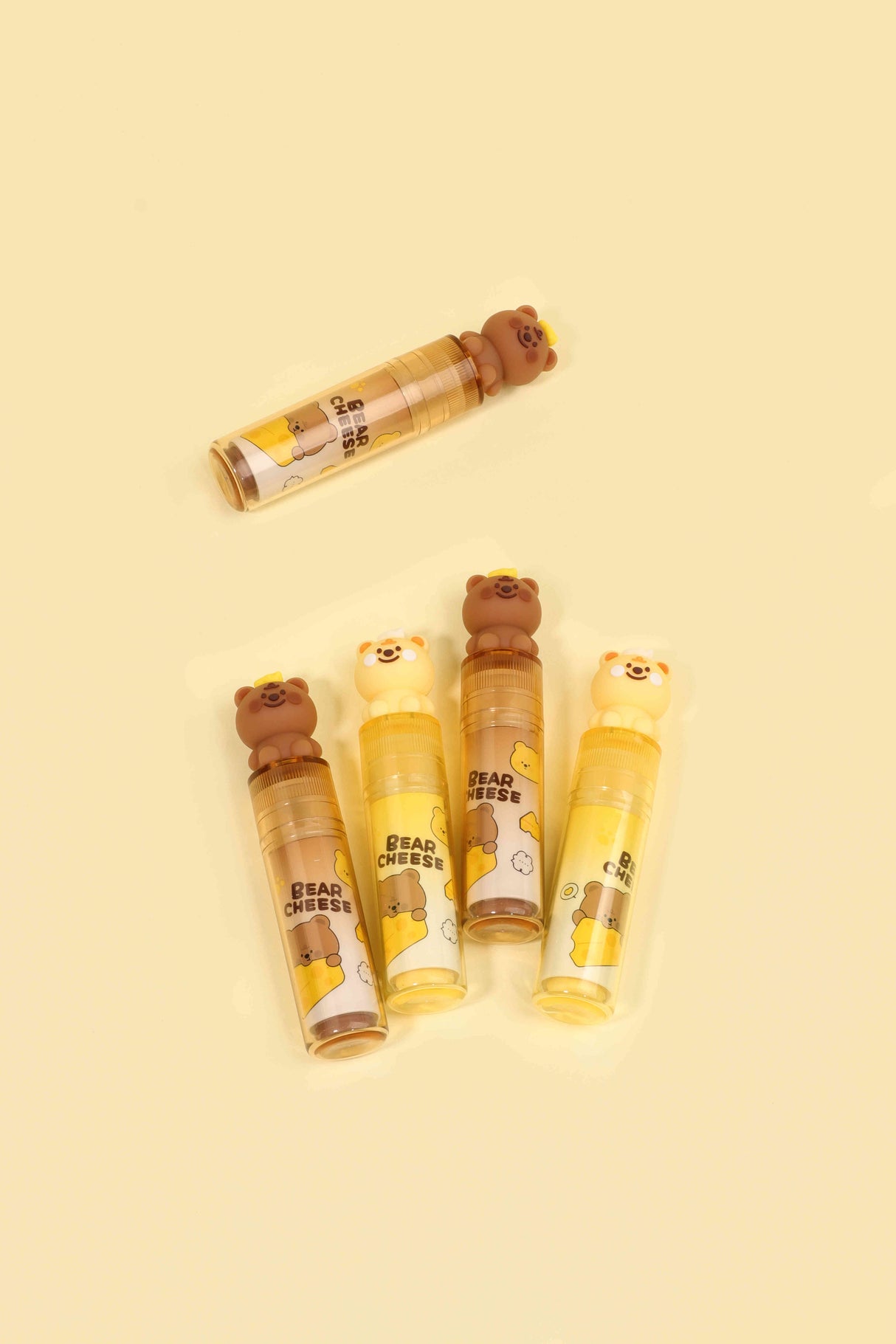 7616 Borrador ositos Kuki color amarillo y café