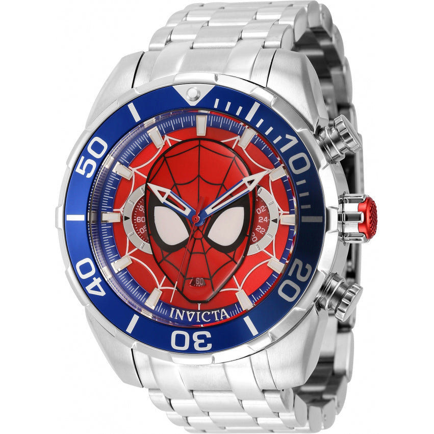 Reloj Invicta Marvel Spiderman de hombre pulsera de metal 50 mm