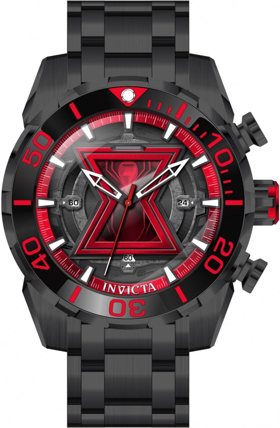 Reloj Invicta Marvel Black Widow de hombre pulsera de metal 50 mm