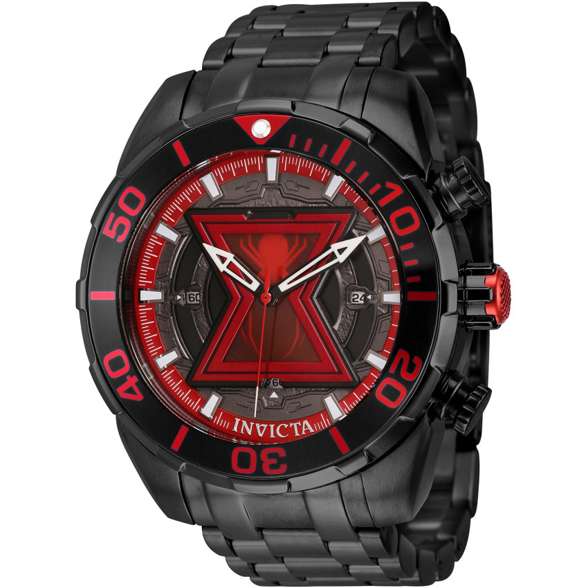 Reloj Invicta Marvel Black Widow de hombre pulsera de metal 50 mm