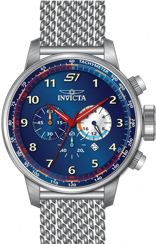 Reloj Invicta S1 Rally de hombre pulsera mesh 48 mm