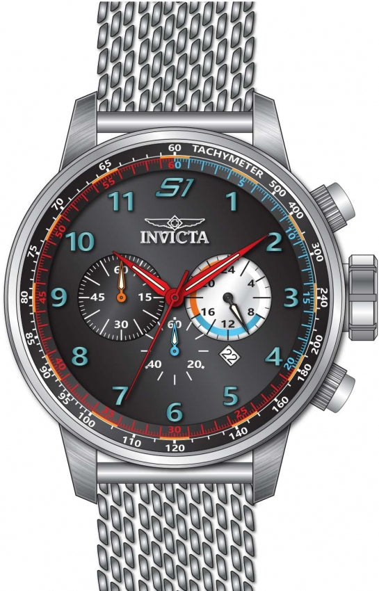 Reloj Invicta S1 Rally de hombre pulsera mesh 48 mm