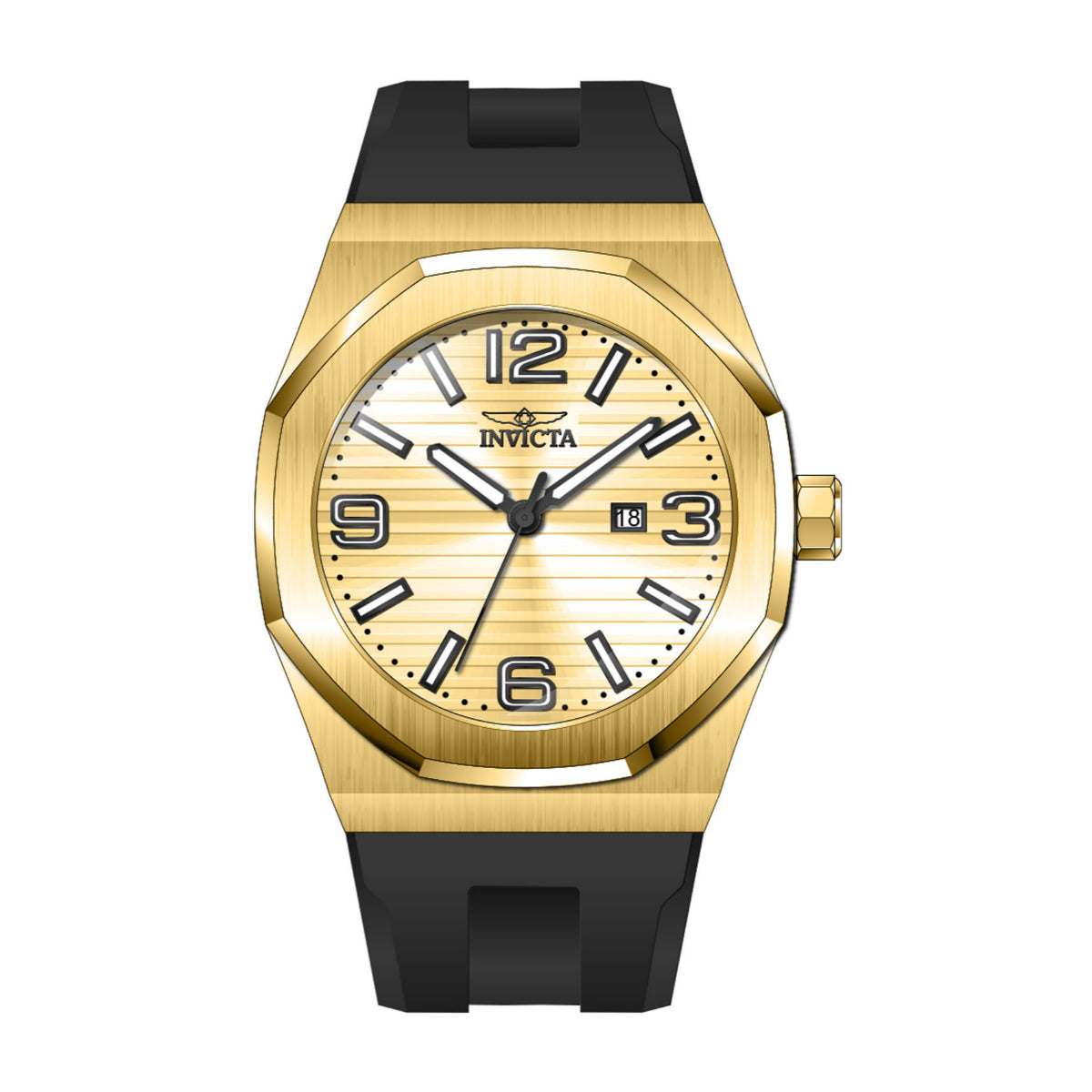 Reloj Invicta Huracan de hombre pulsera de caucho 48 mm