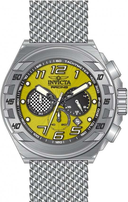 Reloj Invicta Racing para caballero pulsera mesh 48 mm