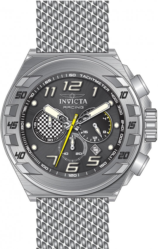 Reloj Invicta Racing para caballero pulsera mesh 48 mm