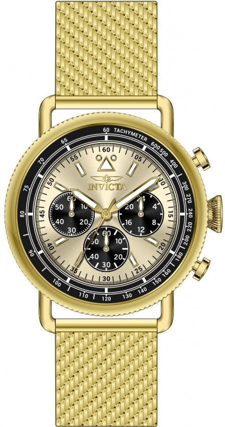 Reloj Invicta Speedway Zager de hombre correa mesh 44 mm