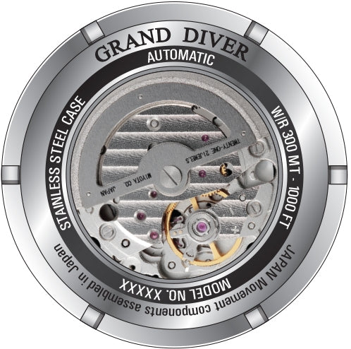 Reloj Invicta de Grand Diver de caballero banda de metal 52 mm