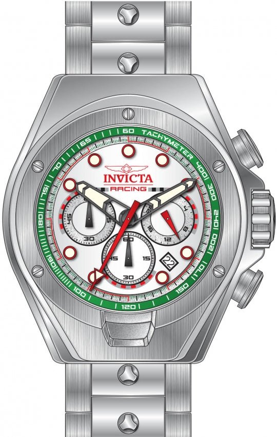 Reloj Invicta Racing de hombre pulsera de metal 48 mm