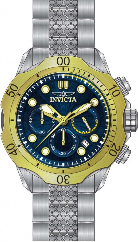 Reloj Invicta Venom de hombre pulsera de metal 45 mm
