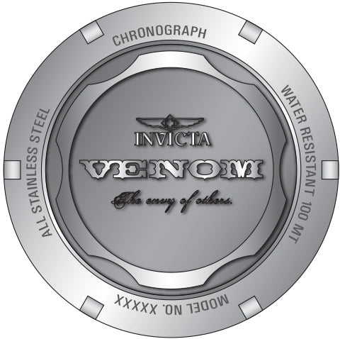 Reloj Invicta Venom de caballero pulsera de metal 45 mm