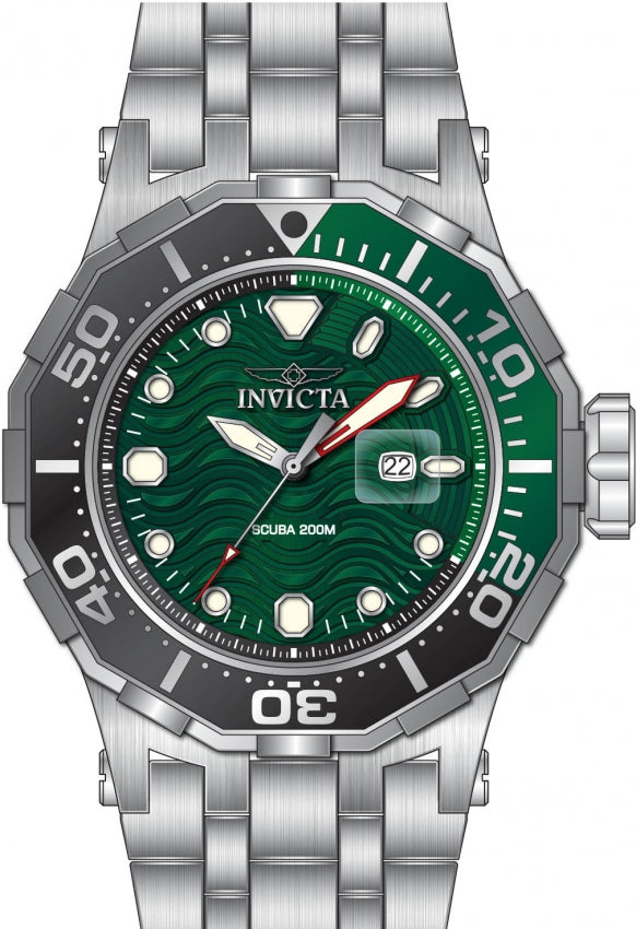 Reloj Invicta Pro Diver de hombre pulsera de metal 52 mm