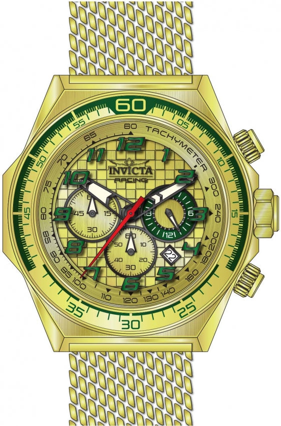 Reloj Invicta Racing de hombre pulsera mesh 50 mm