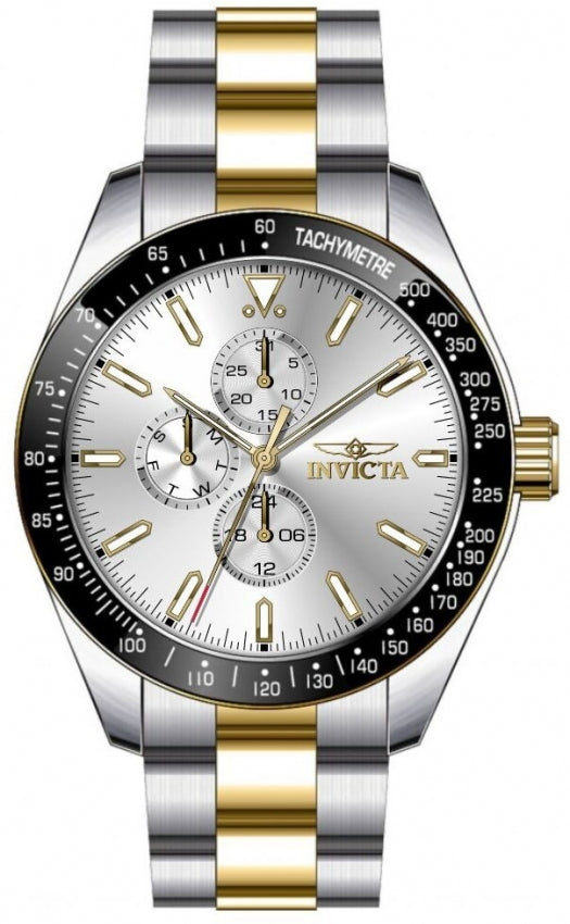 Reloj Invicta Aviator para hombre pulsera de metal 45 mm