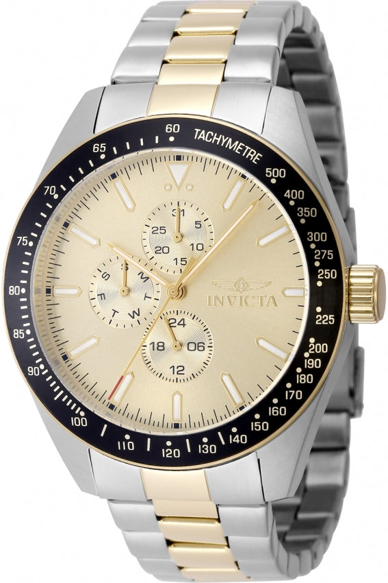 Reloj Invicta Aviator para hombre pulsera de metal 45 mm