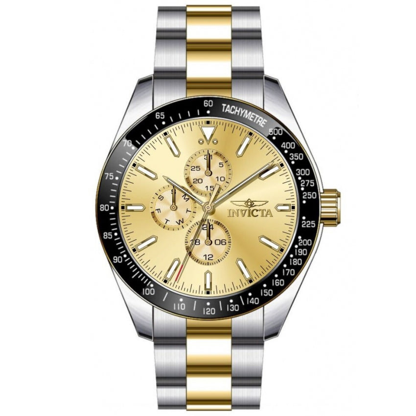 Reloj Invicta Aviator para hombre pulsera de metal 45 mm