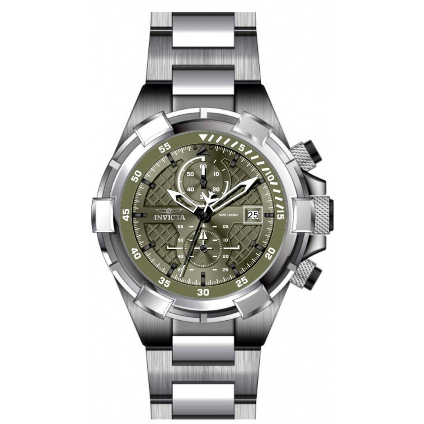 Reloj Invicta Aviator de hombre pulsera de metal 50 mm