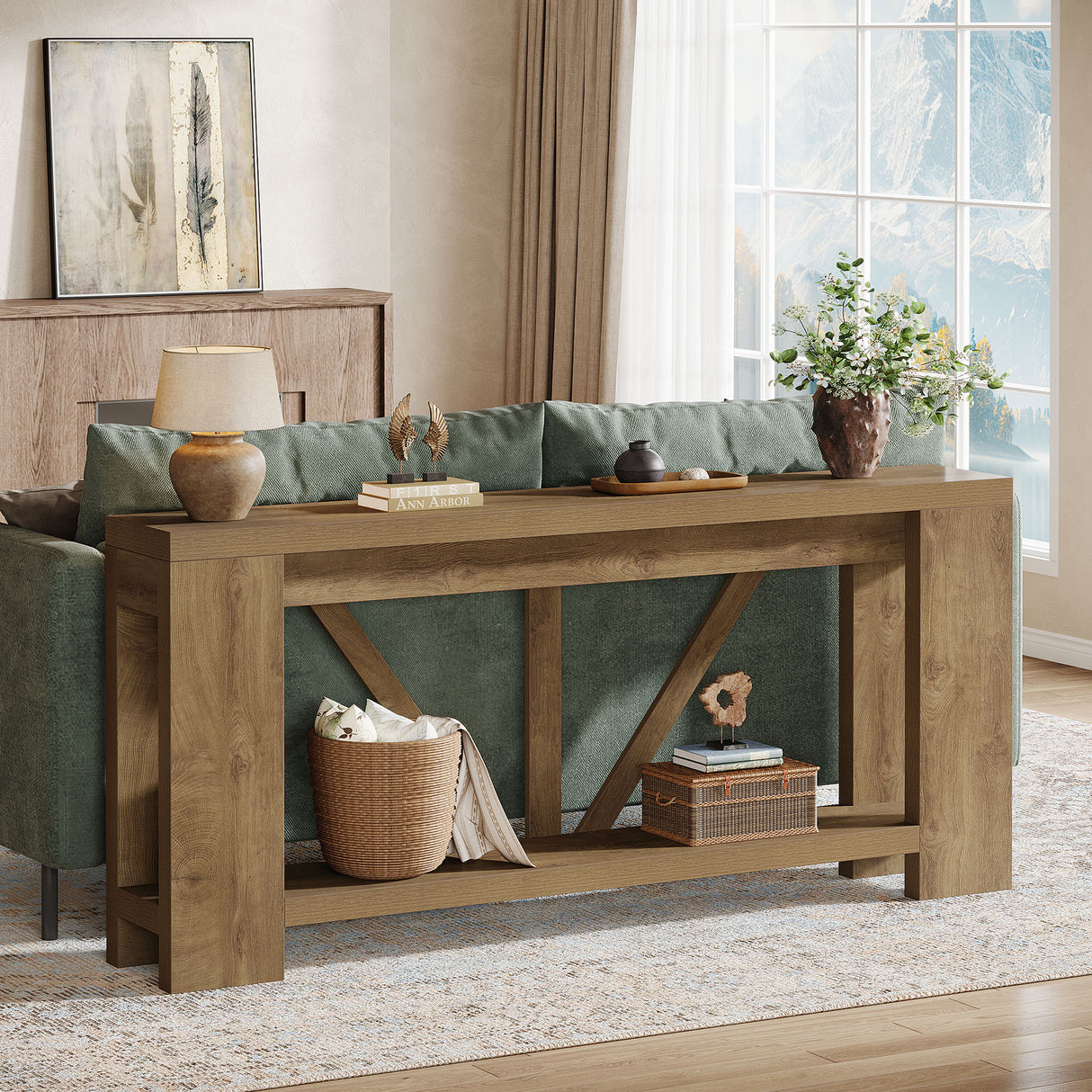 HOGA-F2212X Mesa de pared Tribesigns de madera