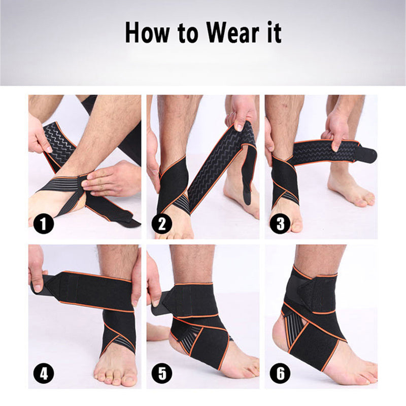 5-0014 Tobillera de compresión con tiras de silicona