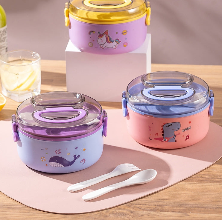 DM6017B Lonchera redonda infantil dos niveles