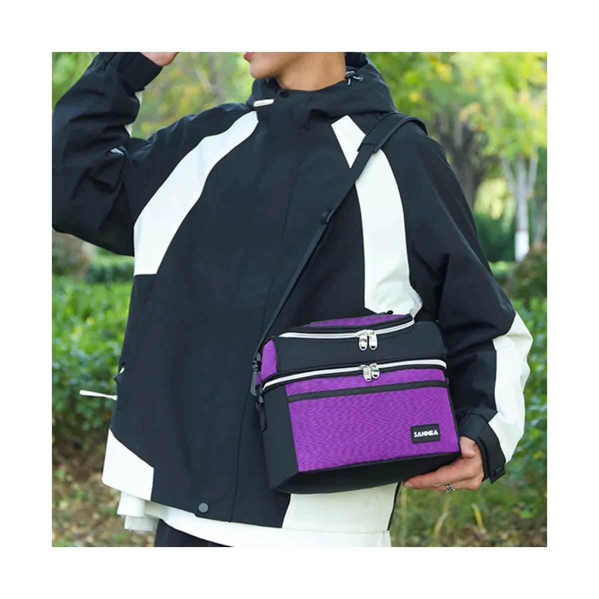 24004 Lonchera de alimentos dos compartimientos Sanne 8 Litros