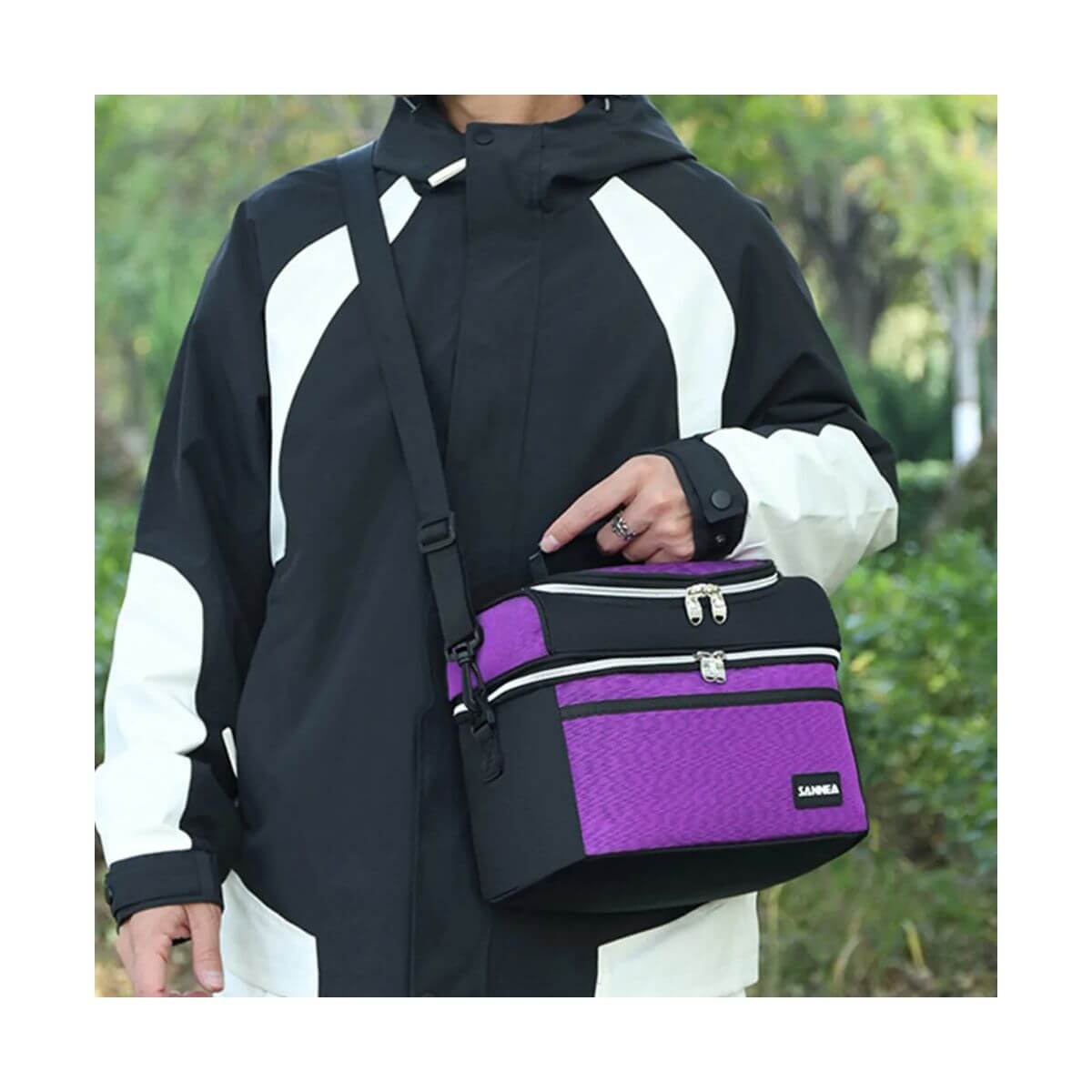 24004 Lonchera de alimentos dos compartimientos Sanne 8 Litros