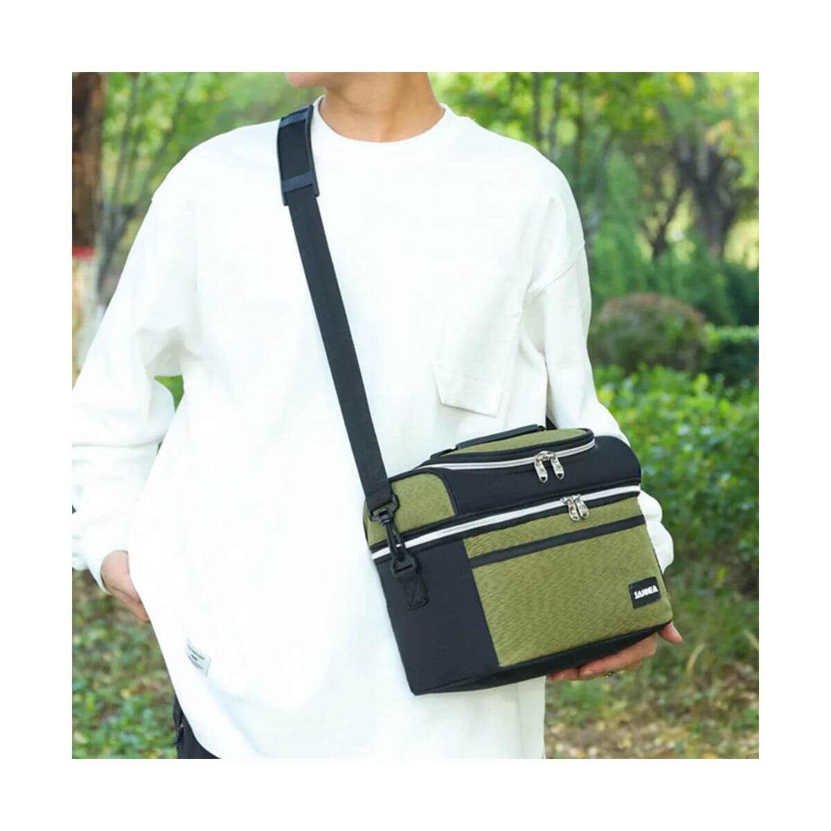 24004 Lonchera de alimentos dos compartimientos Sanne 8 Litros