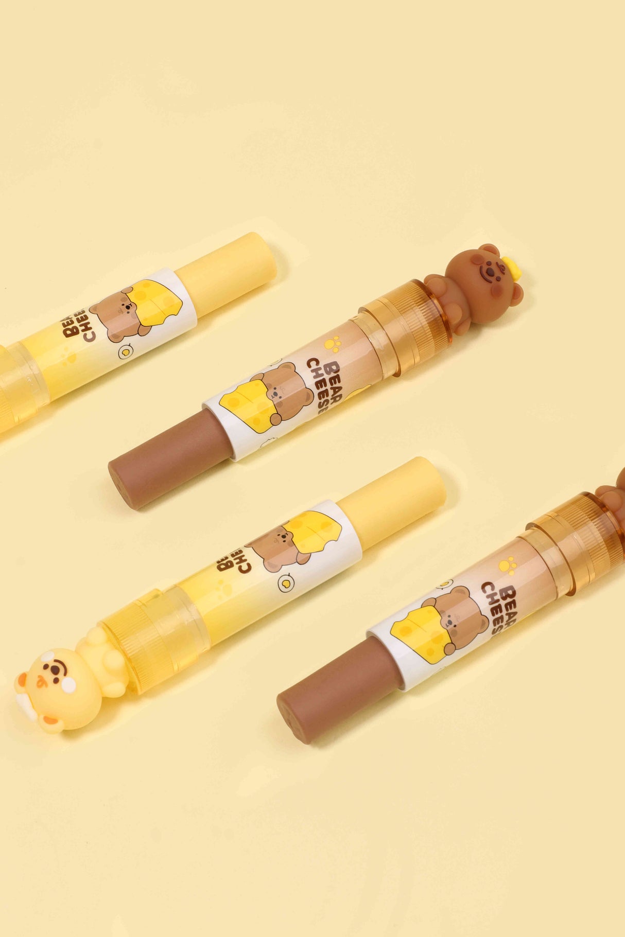 7616 Borrador ositos Kuki color amarillo y café