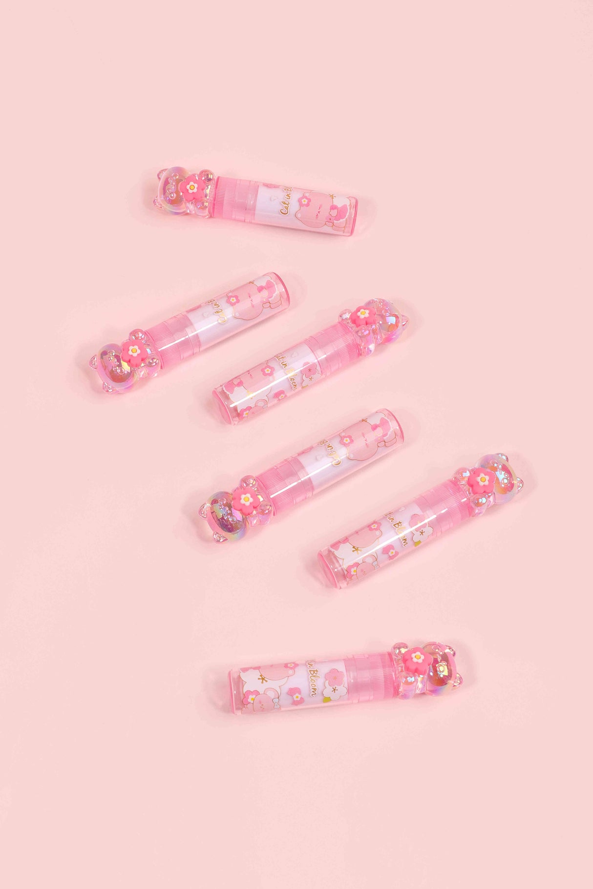 8007 Borrador rosado Kuki con gato