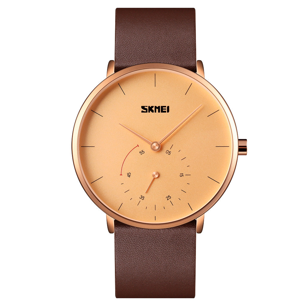 9213 Reloj Skmei para caballero pulsera de piel