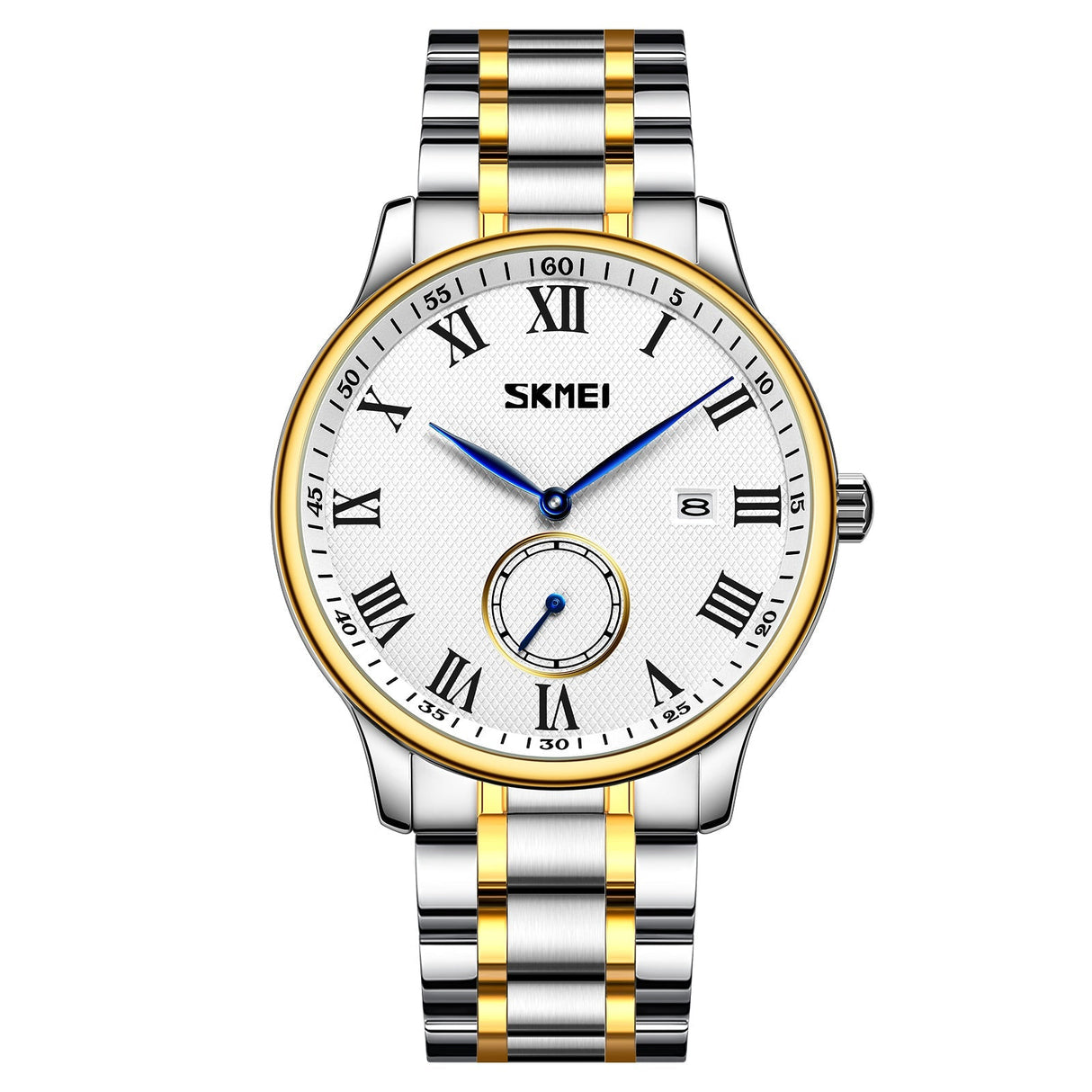 9297 Skmei Reloj para Hombre Pulsera de Metal Análogo