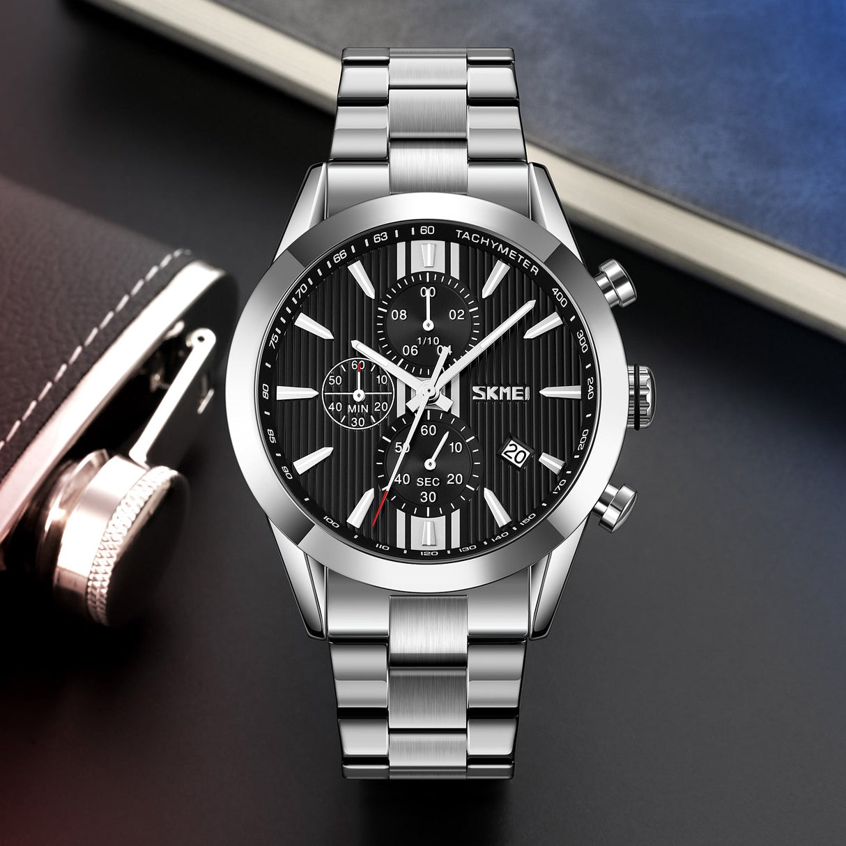 9302 Reloj Skmei para Hombre Pulsera de Metal Análogo