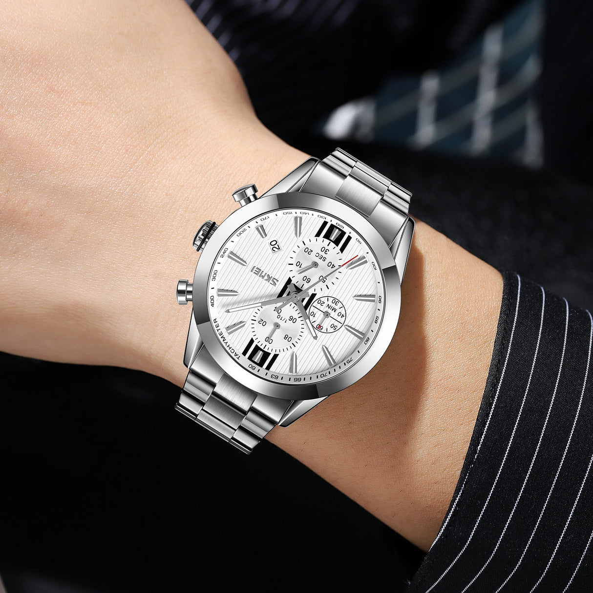 9302 Reloj Skmei para Hombre Pulsera de Metal Análogo