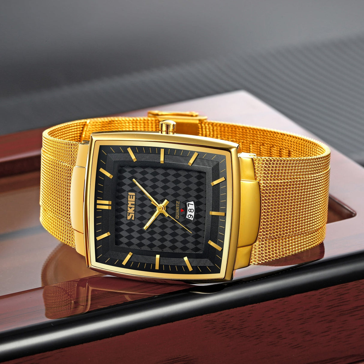 9311 Reloj Skmei para caballero pulsera mesh