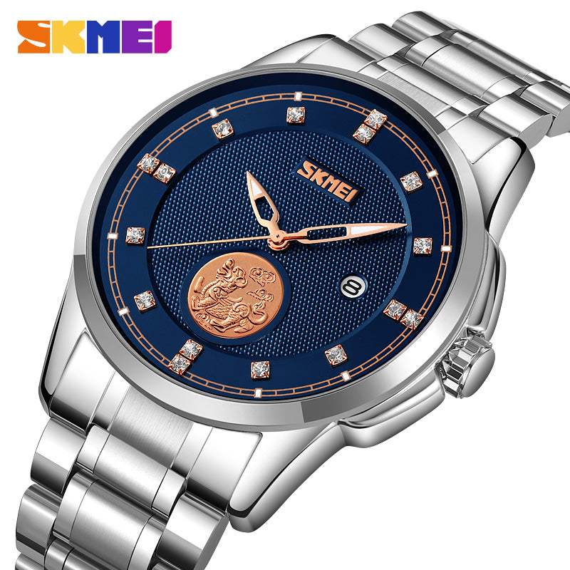 9321 Reloj Skmei para caballero pulsera de metal