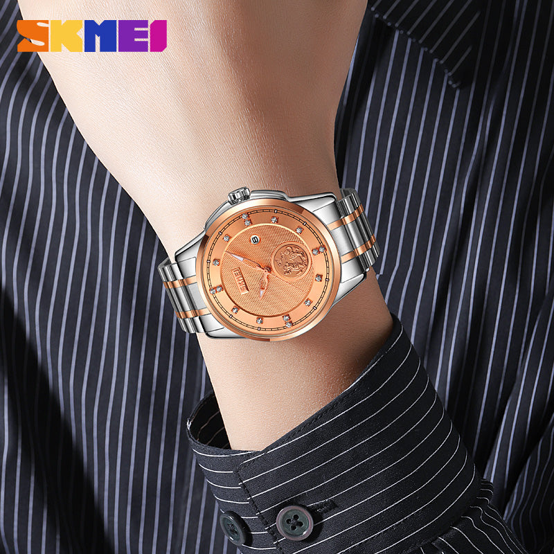 9321 Reloj Skmei para caballero pulsera de metal