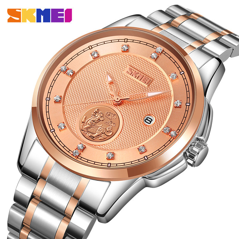 9321 Reloj Skmei para caballero pulsera de metal