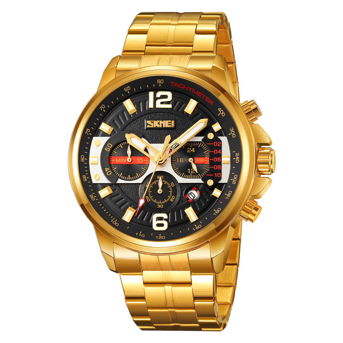 9332 Reloj Skmei para caballero pulsera de metal