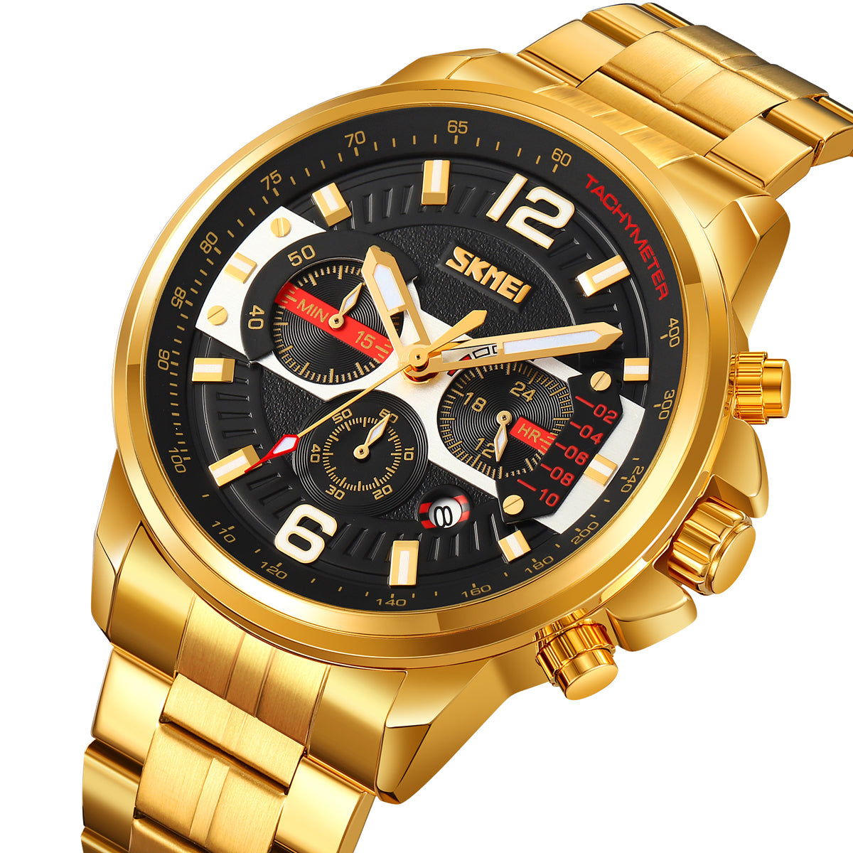 9332 Reloj Skmei para caballero pulsera de metal