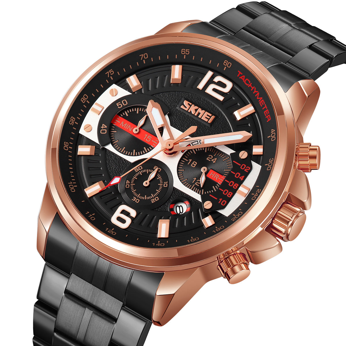 9332 Reloj Skmei para caballero pulsera de metal