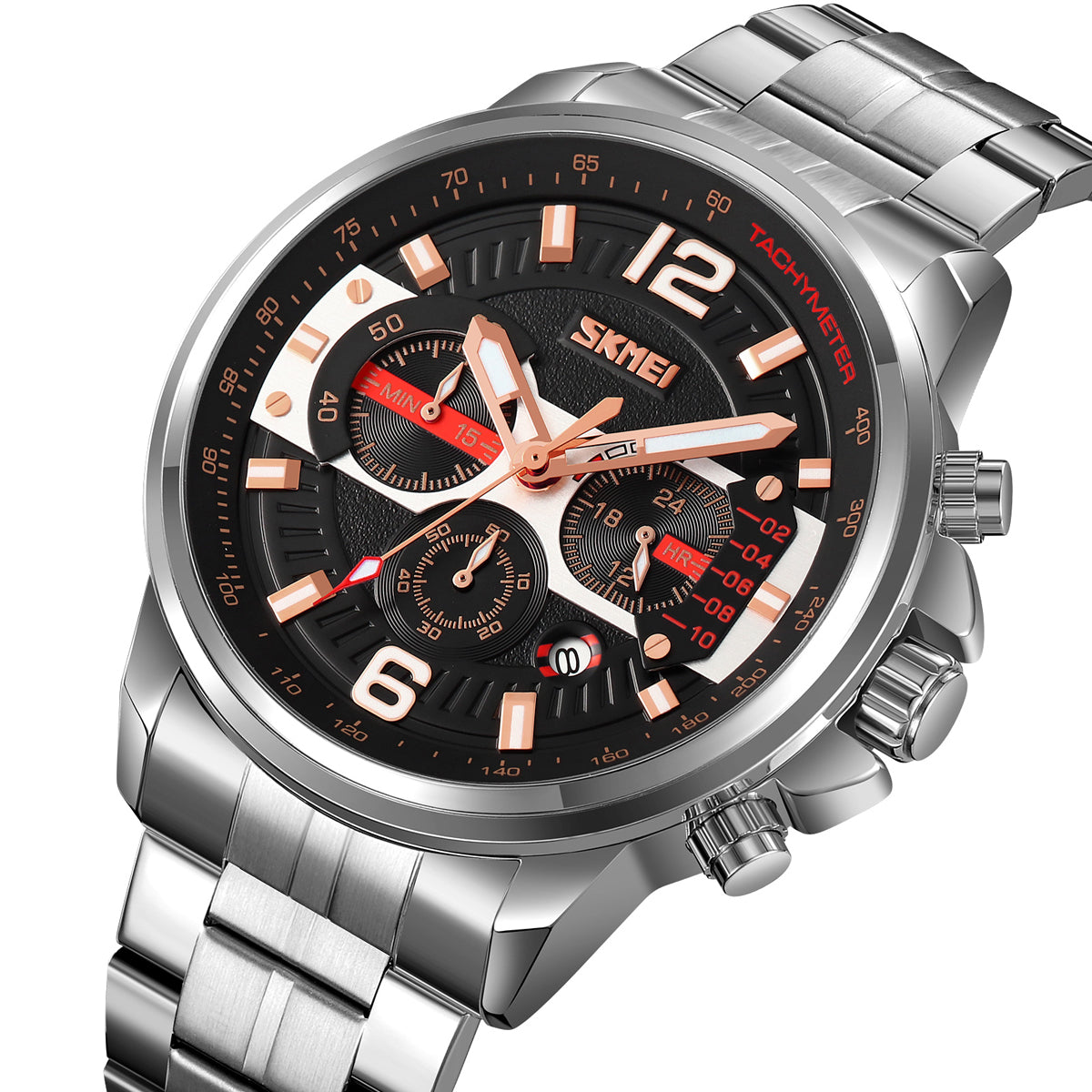 9332 Reloj Skmei para caballero pulsera de metal