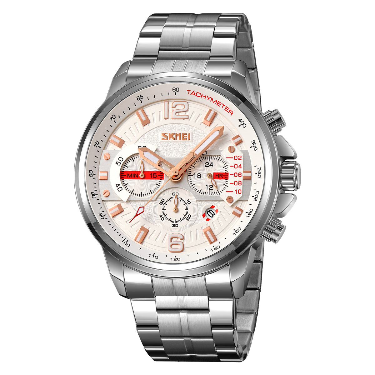 9332 Reloj Skmei para caballero pulsera de metal