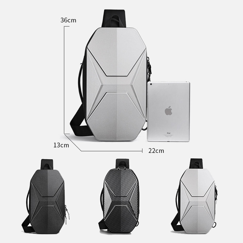 9509 Bolso Ozuko Tipo Pechera Carbon Series